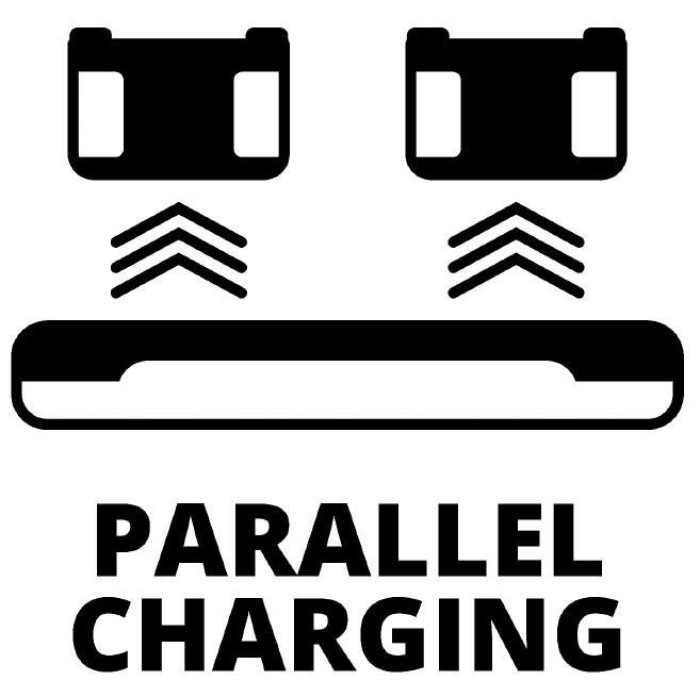 Комплект Einhell Power X-Change із двох акумуляторів 18V 4 Ah та подвійного зарядного пристрою (4512112)