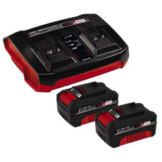 Комплект Einhell Power X-Change із двох акумуляторів 18V 4 Ah та подвійного зарядного пристрою (4512112)