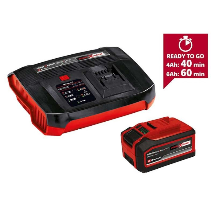 Набір Einhell PXC-Starter-Kit 18V 4-6Ah & 6A Boostcharger (4512143)