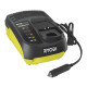 Ryobi Зарядний пристрій Ryobi RC18118C 5133002893, ONE+ 18В, з живленням від автомобільної мережі 12В (5133002893)