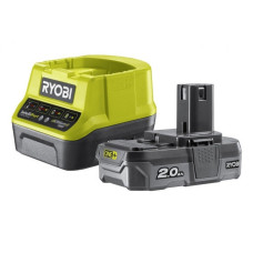 Ryobi Набір акумулятора та зарядного пристрою ONE+ RC18120-120 18В 1х2А·год ЗП 2А (5133003368)