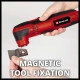 Einhell Багатофункціональний інструмент TC-MG 250 CE, 250Вт, 11000-20000об•хв, набір насадок, 1.02кг (4465185)