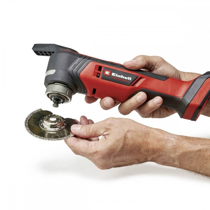 Einhell Багатофункціональний інструмент акумуляторний TP-MG 18 Li BL - Solo PXC 18В 11000-20000кол·хв кут коливань 3.2° 1.08 кг без АКБ і ЗП (4465190)
