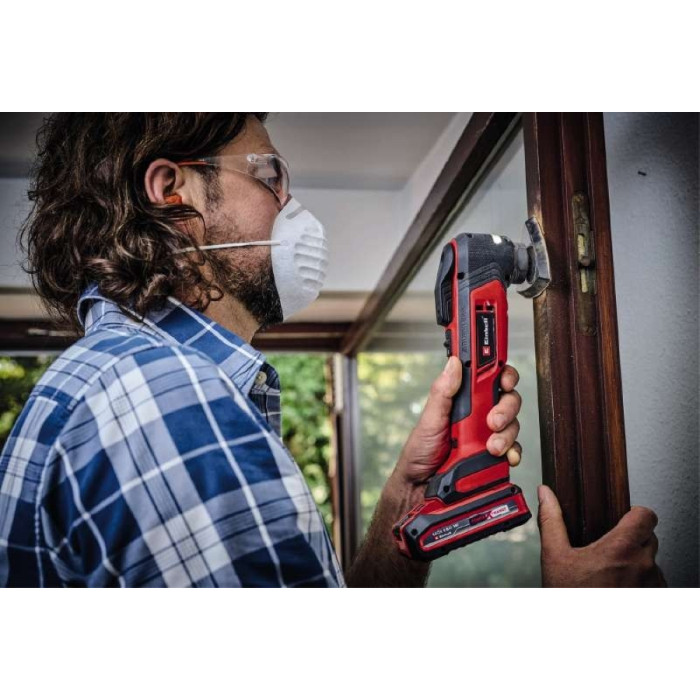 Einhell Багатофункціональний інструмент акумуляторний TP-MG 18 Li BL - Solo PXC 18В 11000-20000кол·хв кут коливань 3.2° 1.08 кг без АКБ і ЗП (4465190)