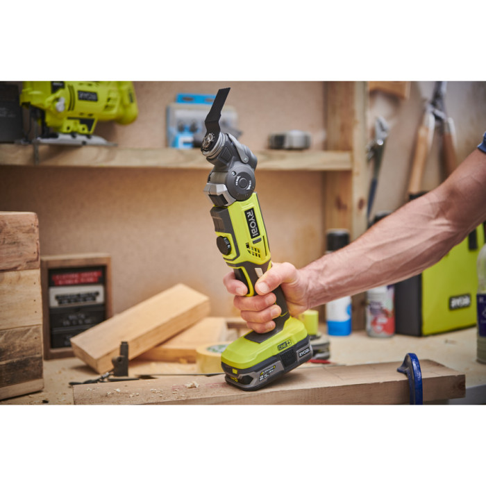 Ryobi Багатофункціональний інструмент R18MT-0 18В ONE+ 10000-20000об·хв 1кг без АКБ та ЗП (5133002466)