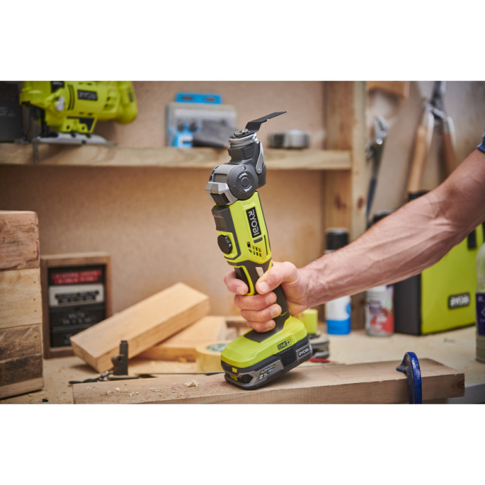 Ryobi Багатофункціональний інструмент R18MT-0 18В ONE+ 10000-20000об·хв 1кг без АКБ та ЗП (5133002466)