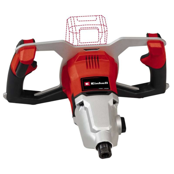 Einhell Міксер будівельний акумуляторний TP-MX 18-2LI BL - Solo, PXC, 18В, 450/720об•хв, М14, 60Нм, безщітковий, 5.11кг, без АКБ і ЗП (4258770)