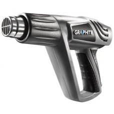 Фен будівельний GRAPHITE2000Вт 80/600°С 350/550л·хв 0.9кг (59G524)