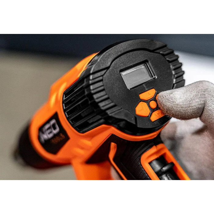 Фен будівельний Neo Tools 2000Вт 70-600°C 300/500л·хв 0.77кг (04-710)