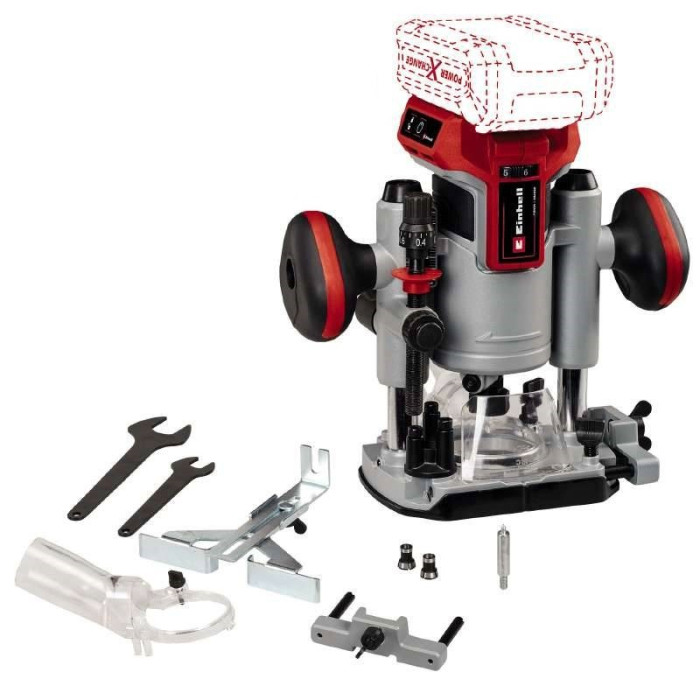 Einhell Фрезер TP-RO 18 Li BL - Solo акум., PXC, 18В, 6/8 мм, 10000-30000 об/хв (4350411)