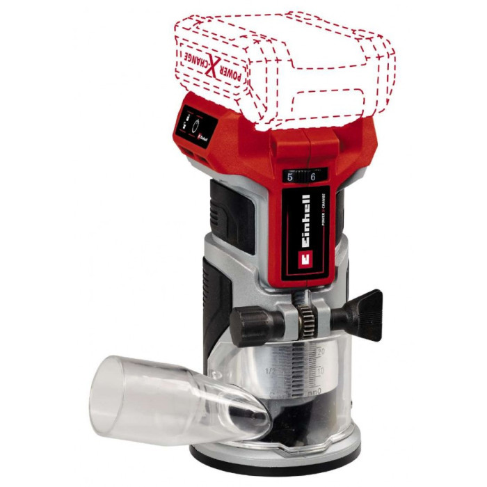 Einhell Фрезер кромковий TP-ET 18 Li BL - Solo акум., PXC, 18В, 6/8 мм, 10000-30000 об/хв (4350412)