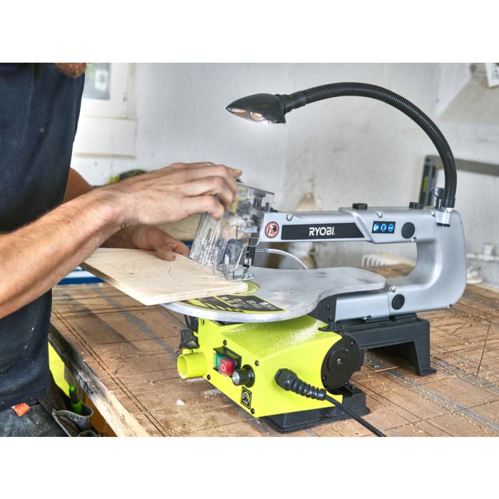 Ryobi Лобзик стаціонарний RSW1240G 125Вт, 550-1700об•хв, хід 20мм, ріжуча здатність 405мм (5133002860)