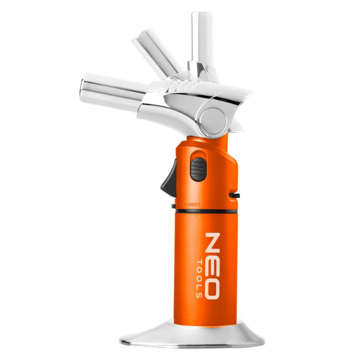 Паяльник газовий Neo Tools 1350°C паливо 7.8гр поворотний п’єзозапалювання (19-904)