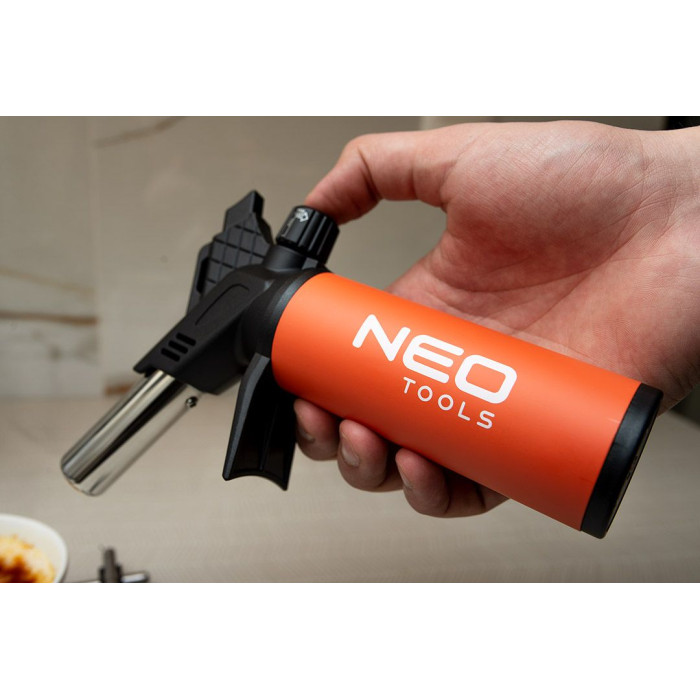 Паяльник газовий Neo Tools 1200°C паливо 12.6гр п’єзозапалювання (19-905)
