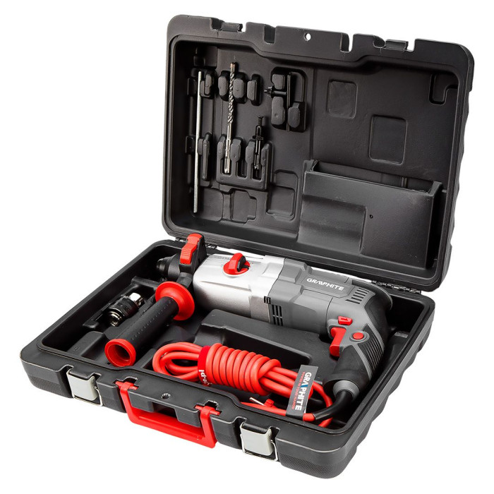 Перфоратор GRAPHITE SDS-plus 800Вт 2.8Дж кейс 3.28кг (58G538)