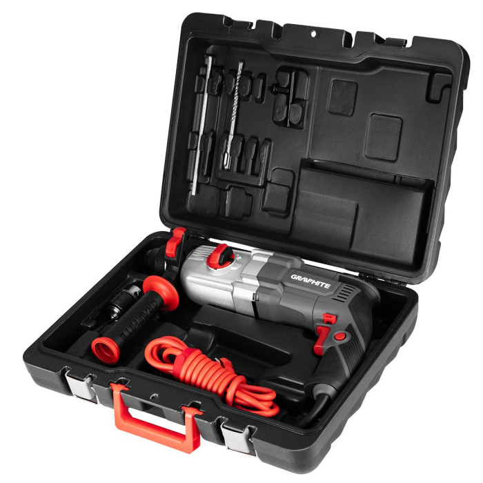 Перфоратор GRAPHITE SDS-plus 900Вт 3.4Дж кейс 6.1кг (58G539)