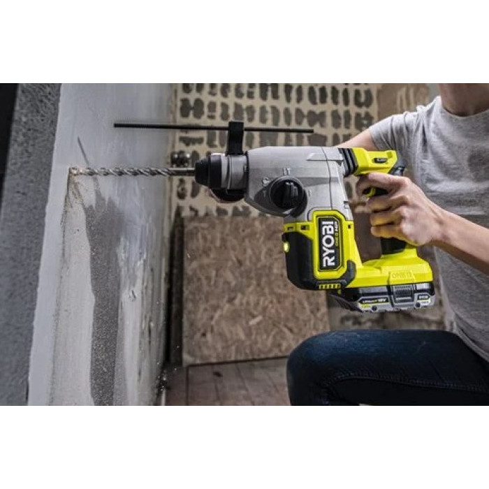 Ryobi Перфоратор акумуляторний RSDS18X-1C40S SDS-plus ONE+ 18В НР акб 1х4А·год 4Дж 3.2кг 4 режими (5133005383)