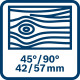 Bosch Пила циркулярна Professional GKS 18V-57, 18 В, диск 164 мм, 3400 об/хв, 3.4 кг (06016A2200)