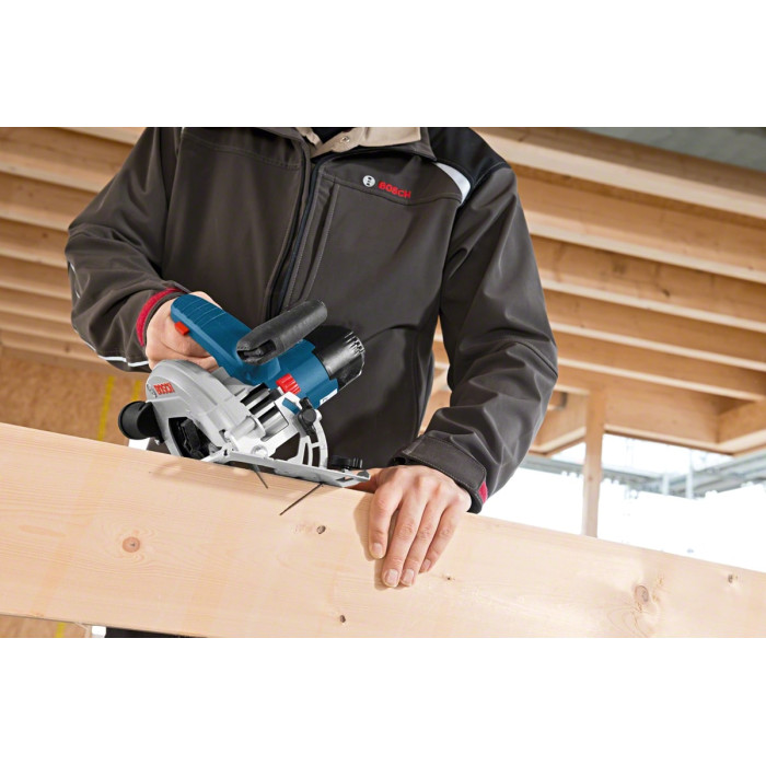 Bosch Пила циркулярна Professional GKS 18V-57, 18 В, диск 164 мм, 3400 об/хв, 3.4 кг (06016A2200)