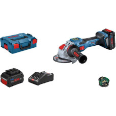 Акумуляторна кутова шліфувальна машина (болгарка) Bosch Professional GWX 18V-15 SC, 2x8.0 Аг, L-BOXX (06019H6501)