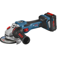 Акумуляторна кутова шліфувальна машина (болгарка) Bosch Professional GWX 18V-15 SC, 2x8.0 Аг, L-BOXX (06019H6101)