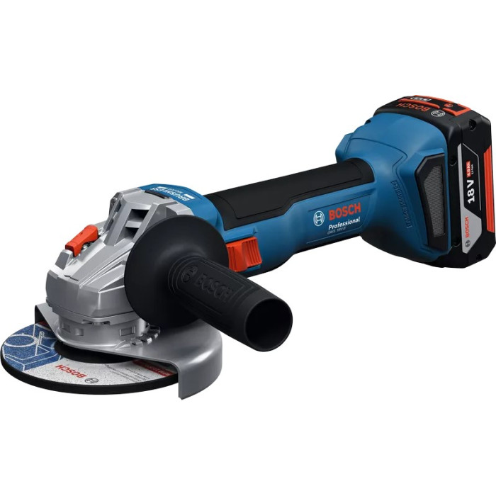Шліфмашина кутова акумуляторна Bosch GWS 18V-8 125мм 18В 2x5А·год 0-11000об·хв 1.7кг кейс ЗПGAL 18V-40 (06019N9003)