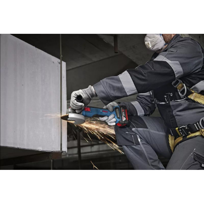 Шліфмашина кутова акумуляторна Bosch GWS 18V-8 125мм11000об·хв 1.6кг без АКБ і ЗП (06019N9000)