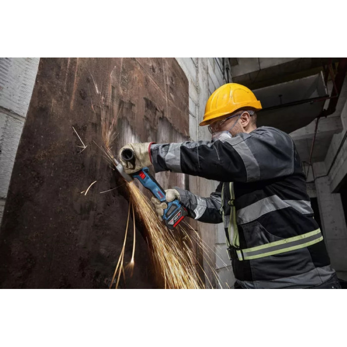 Шліфмашина кутова акумуляторна Bosch GWS 18V-11S 125мм 18В 1x5А·год 0-9000об·хв 1.7кг кейс ЗПGAL1880CV (06019N4003)