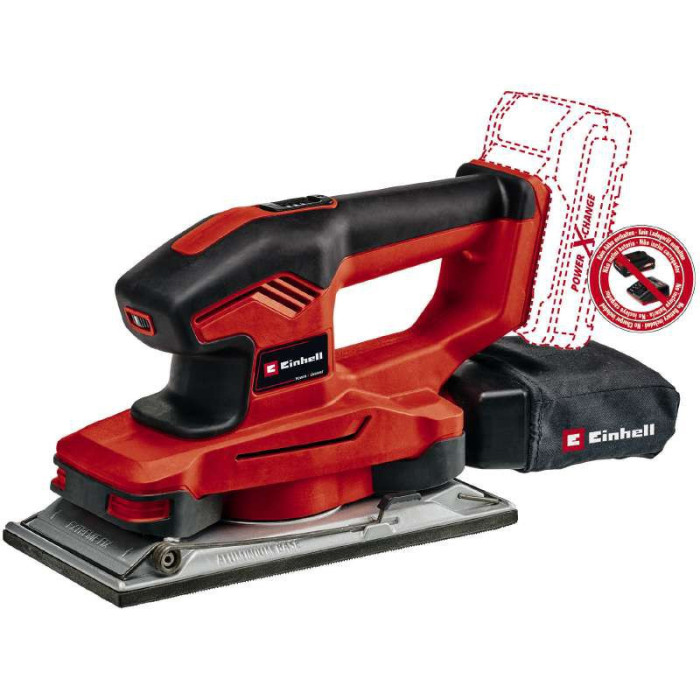 Einhell Вібраційна шліфмашина TE-OS 18/230 Li - Solo акум., PXC, 18В (без АКБ і ЗП) (4460720)