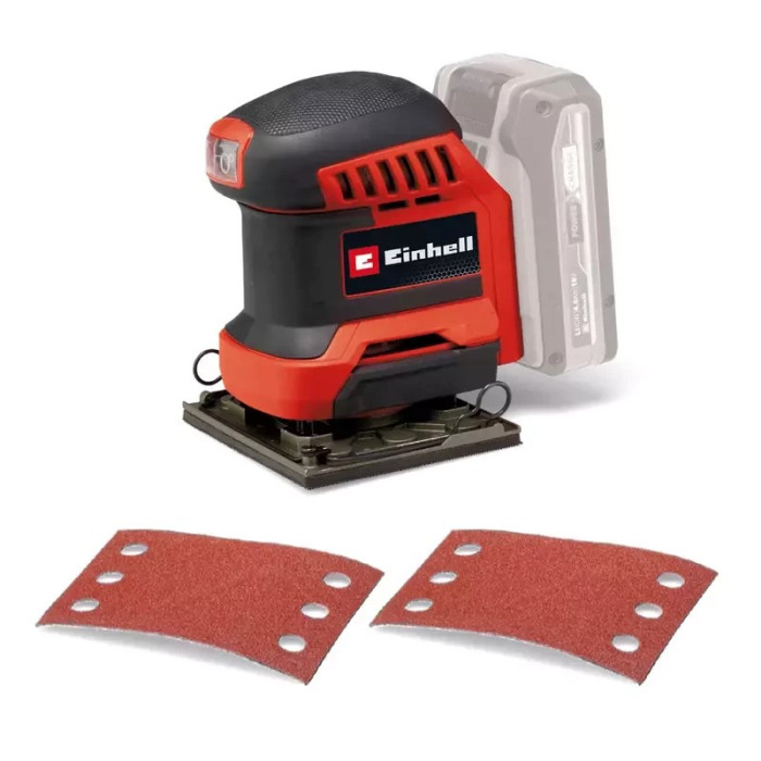 Einhell Шліфмашина вібраційна акумуляторна TE-OS 18/113 Li - Solo 18, 113х101мм 1.04кг без АКБ і ЗП (4460731)
