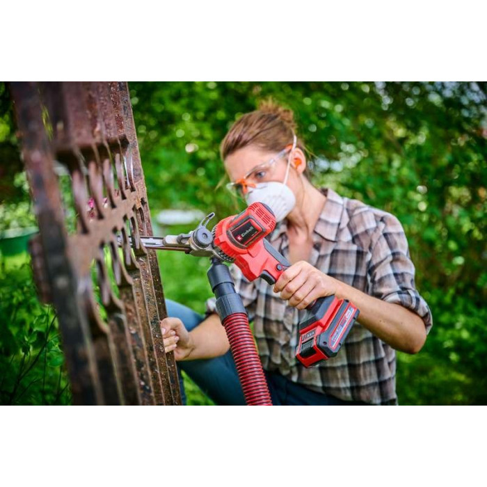 Einhell Напилок стрічковий акумуляторний TE-BF 18 Li - Solo PX, 18В 2 насадки 9/13мм 250-1700м/хв 457мм сумка 1.13кг без АКБ та ЗП (4461000)