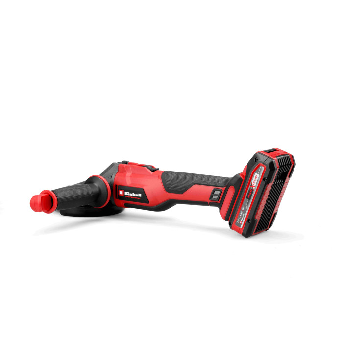 Шліфмашина кутова акумуляторна Einhell TP-AG 18/125 F Li BL - Solo, PXC, 18В, безщіткова, 125 мм, 8500 об/хв, плаский редуктор, 1.57кг (без АКБ та ЗП) (4431175)