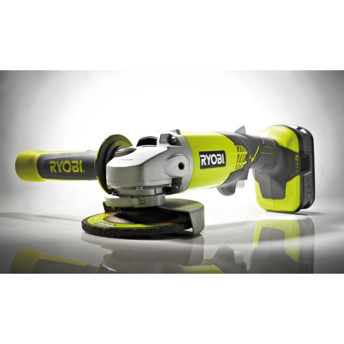Ryobi Шліфмашина кутова ONE + R18AG-0 акумуляторна, 115мм, 18В, solo (без АКБ і ЗП) (5133001903)