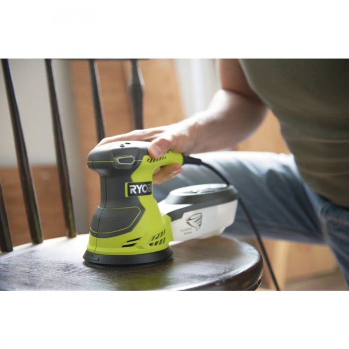 Ryobi Шліфмашина ексцентрикова ROS300A, 300Вт, 125мм, 20 листів (5133001142)