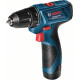 Шурупокрут-дриль акумуляторний Bosch GSR 120-Li 12В 2х2А·год 14·30Нм 400·1500об·хв кейс 0.89кг (06019G8000)