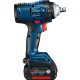 Bosch Гайкокрут Professional GDS 18V-400 акум, 2* 18 В GBA 5 Аг, 400 Нм, 0-2500 об/хв, ЗУ GAL 18V-40, кейс, зажим квадрат, 1.87 кг (06019K0020)