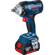 Bosch Гайкокрут Professional GDS 18V-400 акум, 2* 18 В GBA 5 Аг, 400 Нм, 0-2500 об/хв, ЗУ GAL 18V-40, кейс, зажим квадрат, 1.87 кг (06019K0020)
