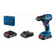 Шурупокрут-дриль акумуляторний Bosch GSR 185-LI 18В 2х2.0А·год 50Нм 500·1900об·хв 0.9кг (06019K3000)