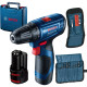 Шурупокрут-дриль акумуляторний Bosch GSR 120-LI 12В 2х2А·год 14·30Нм 0-400·0-1500об·хв 2.5кг (06019G8002)