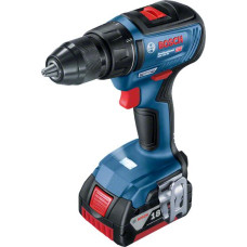 Bosch Шурупокрут-дриль акумуляторний GSR 18 V-50, 18В 2x2Aг, 50Нм,20+1, 460/1800об/хв, 1кг (06019H5000)