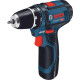 Шурупокрут-дриль акумуляторний Bosch GSR 12V-15 2х2А·год 30Нм 400·1300об·хв 0.89кг GAL 12V-20 + набір ручного інструменту (060186810R)
