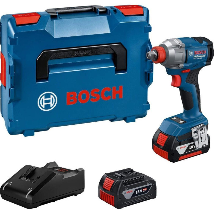 Гайковерт ударний Bosch GDX 18V-285 18В 2x4А·год до 3600об·хв 285Нм квадрат 1/2