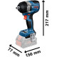 Гайковерт ударний Bosch GDS 18V-750C 18В до 3000об·хв 270/380/750Нм квадрат 1/2