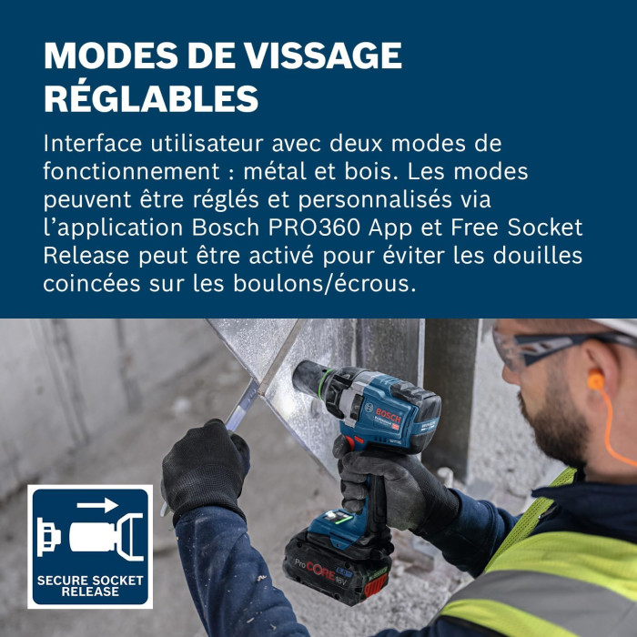 Гайковерт ударний Bosch GDS 18V-750C 18В до 3000об·хв 270/380/750Нм квадрат 1/2