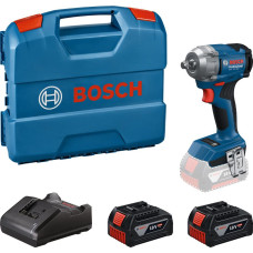 Гайковерт ударний Bosch GDS 18V-350 18В 2x4А·год до 3400об·хв 85/200/350Нм квадрат 1/2" ЗП GAL 18V-20 кейс 1.1кг (06019M5021)