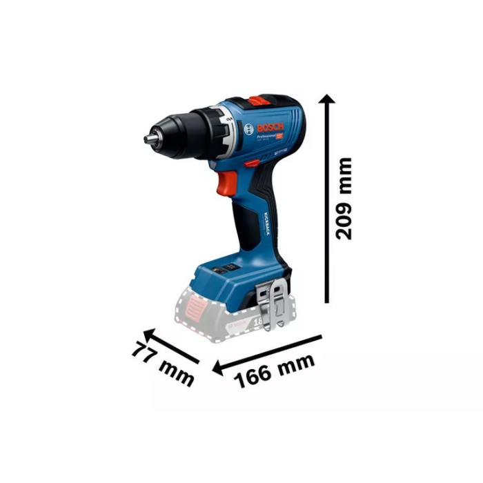 Шурупокрут-дриль акумуляторний Bosch GSR 18V-6518В 31·63Нм 0-550·0-2100об·хв 1.06кг (06019N3200)
