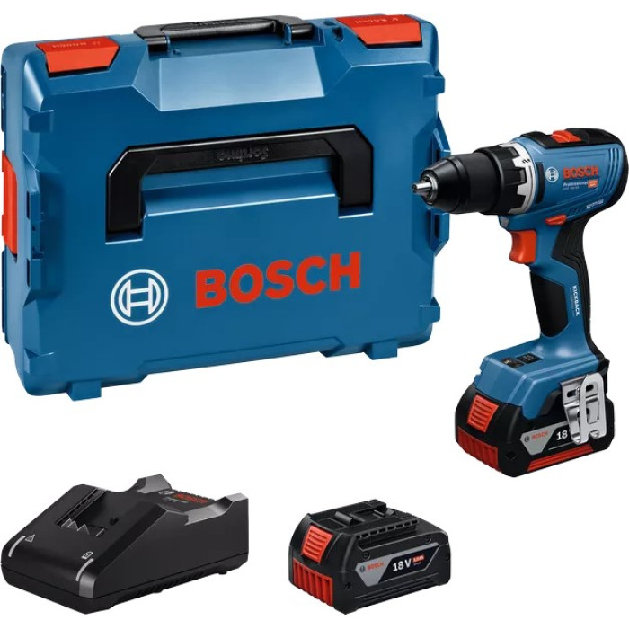 Шурупокрут-дриль акумуляторний Bosch GSR 18V-65 18В 2х5А·год 21·55Нм 0-550·0-2100об·хв ЗП GAL18V-40 1.06кг (06019N3203)