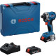 Гвинтоверт ударний акумуляторний Bosch GDR 18V-215 18В АКБ 2х2А·год 3800об·хв 215Нм M6-M16 ЗП GAL18V-20 кейс 1кг (06019N2022)