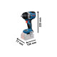 Гайковерт ударний Bosch GDS 18V-750C 18В 2x8А·год до 3000об·хв 270/380/750Нм квадрат 1/2