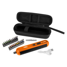 Викрутка акумуляторна Neo Tools 4В1Х1.5А·год 4.5Нм 230об·хв 20 біт кейс 0.23кг (04-199)